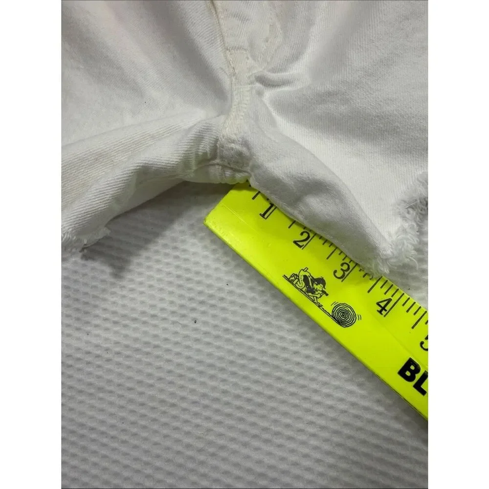 NWT Polo Ralph Lauren White Denim Raw-Hem Crosby Shorts Size 29 - Picture 8 of 11
